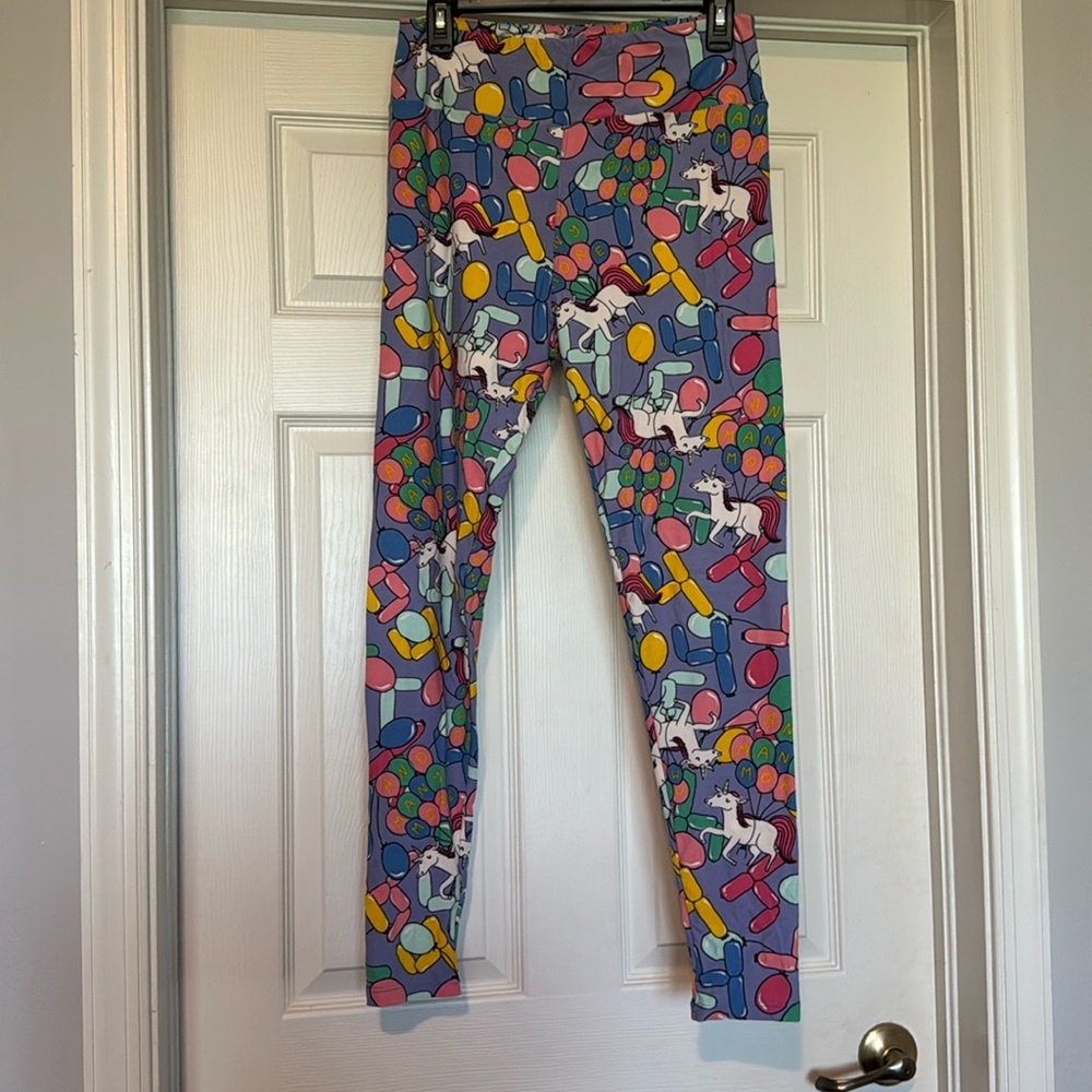 Lularoe Birthday Unicorn leggings Tall and Curvy